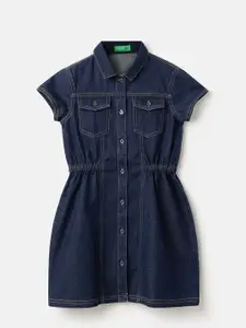 United Colors of Benetton Girls Regular Fit Shirt Dress