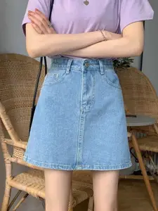 StyleCast High Waist Straight Above Knee Skirt