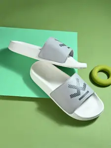 WROGN Men Printed Sliders Flip Flops