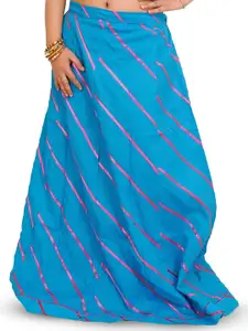 Exotic India Long Ghagra Anchor Skirt With Stitched Ribbons