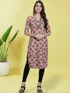 Anouk Rustic Women Ethnic Motifs Printed Crepe Kurta