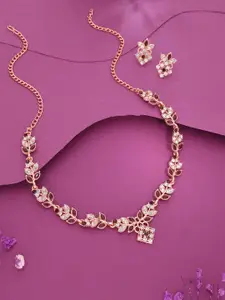 Anouk Necklace and Earrings Artificial Stones and Beads Jewellery Set