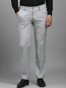 Louis Philippe Men Solid Slim Fit Trousers