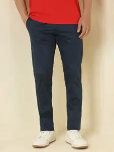 Allen Solly Men Solid Mid-Rise Slim Fit Trousers