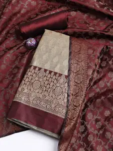 Meena Bazaar Woven Design Art Silk Unstitched Dress Material