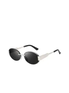 DEXENT COLLECTION Women UV Protected Rimless Oval Sunglasses  9911 Silver