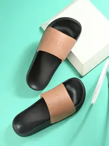 WROGN Men Printed Sliders Flip Flops