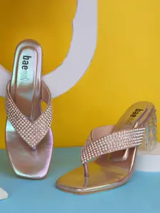 BAESD Embellished Block Heel Sandals