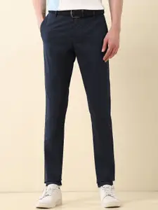 U.S. Polo Assn. Men Slim Fit Mid-Rise Trousers