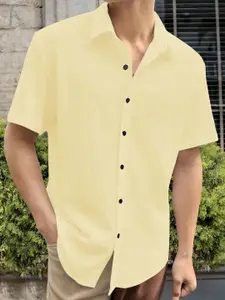 Moda Rapido Spread Collar Short Sleeves Standard Shirt