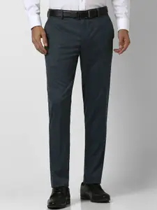 Peter England Men Slim Fit Formal Trousers