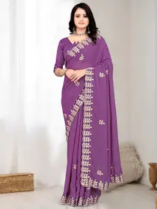 Avirat Designer Studio Women Embellished Sequinned Pure Georgette Saree