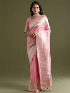 Saree mall Ethnic Motifs Woven Design Zari Banarasi Sarees