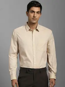 Louis Philippe Spread Collar Long Sleeves Pure Cotton Slim Fit Formal Shirt