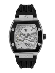 PHILIPP PLEIN The $kull Men Brass Dial & Textured Straps Analogue Watch PWBAA2023