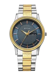 Titan Men Dial & Stainless Steel Bracelet Style Straps Analogue Watch 1650BM05