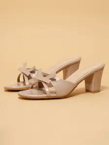 ERIDANI Dolce Knot Women Block Heel Open Toe Sandals