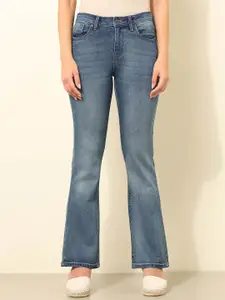 U.S. Polo Assn. Women Bootcut Mid-Rise Light Fade Stretchable Jeans