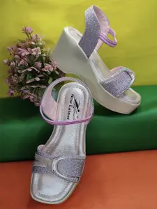 BAESD Girl's Embellished Platform Heels Sandals