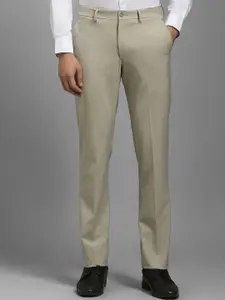 Louis Philippe Men Textured Slim Fit Trousers
