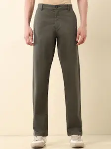 U.S. Polo Assn. Men Straight Fit Mid-Rise Regular Trousers