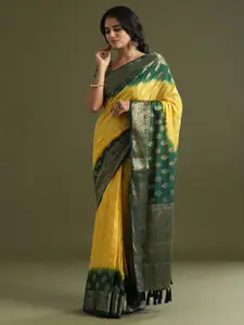 Saree mall Women Woven Design Pure Georgette Kanjeevaram Sarees