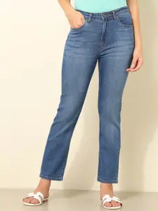 U.S. Polo Assn. Women Straight Fit High-Rise Light Fade Stretchable Jeans