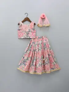 BAESD Girls Ready to Wear Lehenga  & Blouse With Dupatta