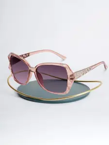 DEXENT COLLECTION Women UV Protected Butterfly Sunglasses Razor Brown