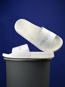 WROGN Men Printed Sliders Flip Flops