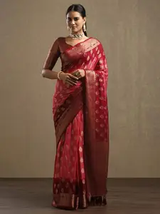 Saree mall Women Woven Design Pure Georgette Banarasi Sarees
