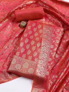 Meena Bazaar Woven Design Art Silk Unstitched Dress Material