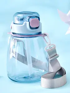 Home Centre Blue & White Single Plastic Solid Water Bottle