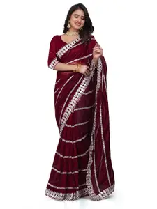 Avirat Designer Studio Embellished Sequinned Pure Georgette Saree