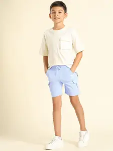 U.S. Polo Assn. Kids Boys Mid Rise Slim Fit Cargo Shorts