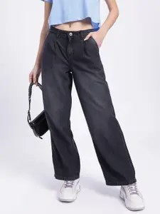 glitchez Women Faded Fits Baggy Jeans