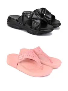 PENNEN Women Multicoloured Thong Flip-Flops