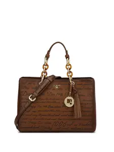 Da Milano Leather Structured Satchel with Quilted