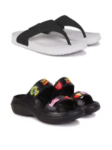 PENNEN Women Multicoloured Thong Flip-Flops