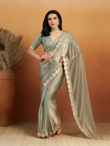RACHNA Mirror Work Ready to Wear Saree