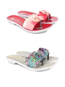 PENNEN Women Multicoloured Thong Flip-Flops