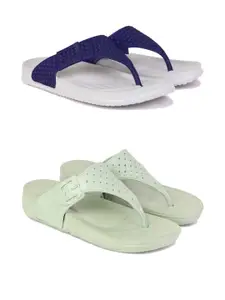 PENNEN Women Multicoloured Thong Flip-Flops