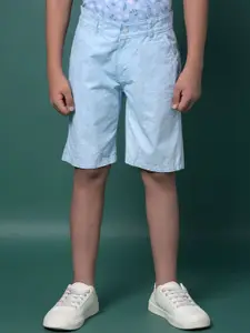 Crimsoune Club Boys Printed Slim Fit Shorts