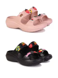 PENNEN Women Multicoloured Thong Flip-Flops