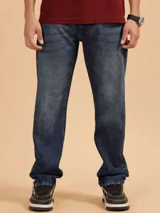 WROGN Men Comfort Relaxed Fit Mid-Rise Clean Look Heavy Fade Jeans