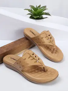 CORSICA Women Laser Cuts Open Toe Flats