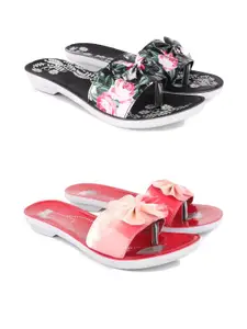 PENNEN Women Multicoloured Thong Flip-Flops