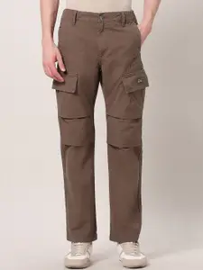 U.S. Polo Assn. Denim Co. Men Cotton Straight Fit Cargos Trousers