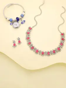 Anouk Gold-Plated Bracelet & Necklace Set