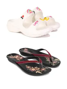 PENNEN Women Multicoloured Thong Flip-Flops